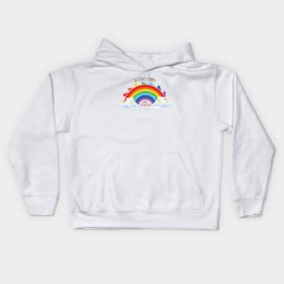 Charity - Supershoes Rainbow- Childhood Cancer Awareness Kids Hoodie